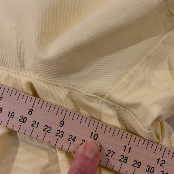 J. Crew yellow 4” chino shorts, like new, size 10 - Picture 7 of 8
